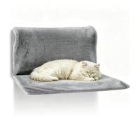DASIAUTOEM Cat Bed for Heaters, Radiator Lounger, for All Cats (Grey)