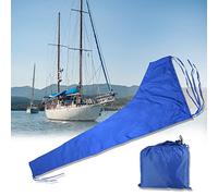 DASJD Boat Sail Cover, Heavy Duty 600D Oxford Fabric Sailboat Cover, Waterproof Windproof Anti-Uv Anti-Scratch Mainsail Boom Cover, Outdoor Boat Accessories,8 to 9ft(300x92cm)