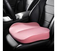 DASJD Car Seat Cushion Pad, Non-Slip Booster Seat Cushion for Car, Breathable Memory Foam Car Seat Cushions for Driver, Office, Home, Wheelchair,pink