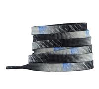 DASJKDI 2 Pairs Double Layer Hollow Shoelaces For Sneakers, Black White Gradient Flat Shoe Laces for All types of Shoes(Color6)