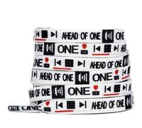 DASJKDI 2 Pairs Double Layer Hollow Shoelaces For Sneakers, Black White Gradient Flat Shoe Laces for All types of Shoes(Color3)