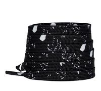 DASJKDI 2 Pairs Double Layer Hollow Shoelaces For Sneakers, Black White Gradient Flat Shoe Laces for All types of Shoes(Color2)