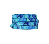 DASJKDI 2 Pairs Stripes Tie-dye Laces Dazzling Blue Shoelace Colorful Flat Gradation Shoelaces Sneakers for All types of Shoes(Color5,140cm)