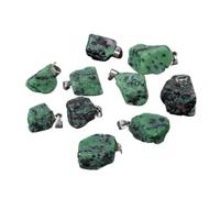 DASJKDI 5pcs/lot Stone Pendant Irregular Rough Quartz Crystal Charms