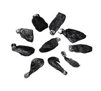 DASJKDI 5pcs/lot Stone Pendant Irregular Rough Quartz Crystal Charms