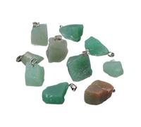 DASJKDI 5pcs/lot Stone Pendant Irregular Rough Quartz Crystal Charms