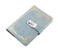 DASJKDI Journal A5 Creative Password Book Stationery Personal Diary Vintage Notebook With Lock School Office Supplies Writing Pads And Journals(Green)