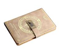 DASJKDI Journal Retro Digital Password Notebook Journal With Lock A5,Diary Perfect For Men And Women-PU Leather Combination Persons Privacy