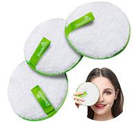 DaskFire Reusable Makeup Remover Pads, Facial Make Up Removal Wipes, Washable Face Cleaning Cloths, Hypoallergenic for Mascara, Eye Shadow, Lipstick, Foundation -3 pcs, 4.5" Dia