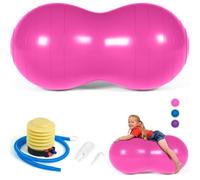DASKING Peanut Ball for Kids, 90x45cm Anti Burst Inflatable Exercise Yoga Ball with Pump, Gym Quality Fitness Tool for Pregnancy Birth Physio Children Animal Women Men