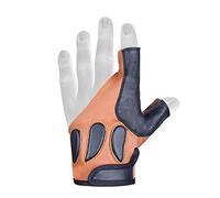 Daskz Italian Bow Glove One Finger Shooting Left hand Glove- Professional Leather Archery hunting Glove for Adults (Light Brown, XL)