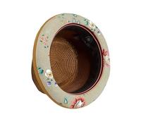 DASMARCA Tommy Summer Braided Paper Straw Porkpie hat for Men & Women, Spice, S