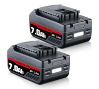 DASNITE 2 Pack 18V 7.0Ah Replacement for Bosch 18V Battery BAT609 BAT622 BAT620 BAT609G BAT618 BAT618G BAT619 BAT619G BAT610G Compatible with Bosch Power Tool