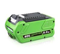 DASNITE 29462 8.0Ah Lithium-ion Replacement for GreenWorks 40V Battery Compatible with GreenWorks Battery 40V 29472 29462 29252 20202 22262 25312 25322 20642 22272 27062 21242 Power Tools