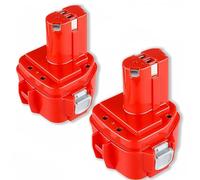 DASNITE 2packs 1220 12V 4.8Ah Ni-MH Replacement for Makita Battery 12V PA12 1220 1222 1233 1234 1235 192696-2 192698-8 192698-A 193138-9 193157-5 Replacement for Makita 12V Battery