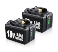 DASNITE 2Packs BL1890B 9.0Ah Li-Ion Replacement for Makita 18V Battery Compatible with Makita Battery 18v BL1860B BL1850B BL1840 BL1830 BL1835 Power Tools with LED Indicator
