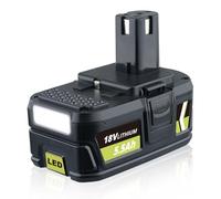 DASNITE 5.5Ah P108 Li-ion Replacement for Ryobi 18V Battery Compatible with Ryobi Battery 18V Series RB18L50 RB18L40 P102 P103 P107 P108 P109 Cordless Tools with LED Indicator