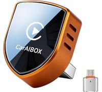 DaSpeed Wireless CarPlay Adapter UK - 2026 Apple Car Play Wireless Adapter, 2-in-1 Android Auto Dongle, Mini Plug & Play for Wired CarPlay, USB-A & C, WiFi 6 No Lag Auto-Connect