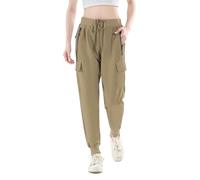 Daspkuwy Waterproof Trousers Womens Outdoors Quick Dry Cool Vintage Equestrian Walking Trousers for Women UK Race Cycle Gardening Pants Khaki S