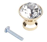 Dasrtnilm 4Pcs 30mm Drawer Handles, Metal and b with Electroplated h, Single Hole Cupboard Pull Handles for Wardrobe Closet (Small Single Hole Gold)