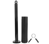 Dasrtnilm Barbell Loading Pin, DIY Fitness Equipment Accessories, Steel Weight Lifting Support Rod with Sponge Base, 250lb Capacity for Wrist and Forearm Training, Includes Pole Cover