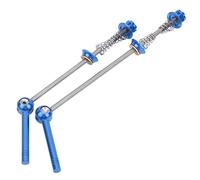 Dasrtnilm Ultralight Titanium Alloy Bicycle Quick Release Skewer Lever, Mountain Bike Wheelset Quick Release with Movable Handle and Twist Lock Design, 105mm Front 145mm Rear for (Blue)