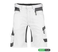 Dassy Axis Painter and Decorator Shorts with 4-Way Stretch Panels White/Grey