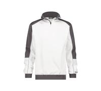 DASSY® Basiel Two-tone sweatshirt - size L - WHITE/CEMENT GREY