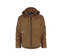 DASSY® Gravity Softshell jacket - size XL - CLAY BROWN/ANTHRACITE GREY