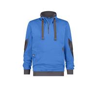 DASSY® Stellar Sweatshirt - size L - AZURE BLUE/ANTHRACITE GREY