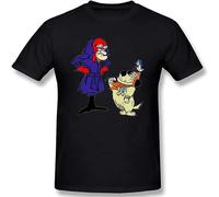 Dastardly and Muttley T-Shirt Unisex Black Mens Tees XXL