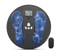 DASTOEJI Foot Massager for Pain and Circulation, EMS & TENS Foot Circulation Machine for Plantar Fasciitis, Arthritis, Ankle & Leg Pain, Sciatica, Swelling Reduction, with 50 Intensities,10 Programmes