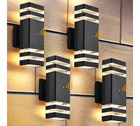 DASTOR 4 Pack Dusk to Dawn Outdoor Wall Lights, 3000K Warm White Exterior Lighting Fixtures, Up and Down Porch Lights Outdoor, Waterproof Outside Lights for House Porch Garage