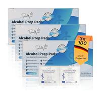 DasWas 300 Alcohol Pads - 70% Isopropyl Alcohol Wipes Medical - Pre Injection Wipes - Alcohol Swabs - Alcohol Prep Pads for Skin & Injection Prep