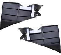 DAT 05-09 FORD MUSTANG FRONT BUMPER BRACKET BLACK Reinforcement Support Cover SET OF TWO LEFT DRIVER RIGHT PASSENGER SIDE PAIR FO1026110 FO1027110