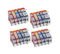 DAT PGI-520 CLI-521 Ink Cartridges Compatible With IP 3600 4600 4700 MP 540 550 560 620 630 640 980 MX860 Printers Alternative(4 sets)