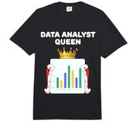 Data Analysis Queen | Pie Charts Graphs Womens Data Analyst Comfort Colors Adult Heavyweight T-Shirt