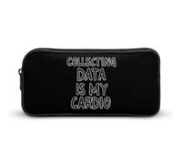 Data Analyst Collecting Data is My Cardio Pencil Case Pen Box Stationery Bag Makeup Organizer Multifunctional Pouch Holder
