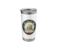 Data Analyst Dad Charts Statistics Data Science Father's Day Stainless Steel Insulated Tumbler