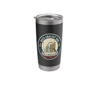 Data Analyst Dad Charts Statistics Data Science Father's Day Stainless Steel Insulated Tumbler
