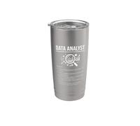 Data Analyst Noun Definition Statistical Icons Stainless Steel Insulated Tumbler