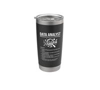 Data Analyst Noun Definition Statistical Icons Stainless Steel Insulated Tumbler