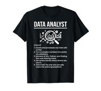 Data Analyst Noun Definition Statistical Icons T-Shirt