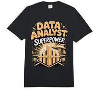 Data Analyst Superpower Analytics Spreadsheet Nerd Comfort Colors Adult Heavyweight T-Shirt
