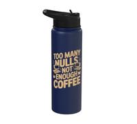 Data Analytics Data Engineering Funny Data Analyst Joke Stainless Steel Insulated Water Bottle