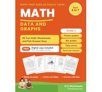 Data and Graphs: Grade 1 Math Practice Worksheet Workbook: Worksheet activities that help your kid master data and graphs skills