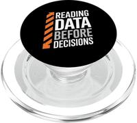 Data Before Decisions Funny Saying Sarcastic PopSockets PopGrip for MagSafe