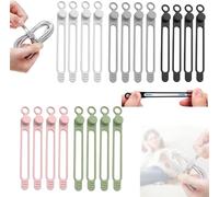 Data Cable Organiser, 2025 Upgrade Silicone Headphone Organisers, Multi-Purpose Electric Cord Organiser for Bundling and Mounting Cable Wires (20 Pieces)