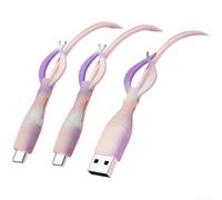 Data Cable Protector, Silicone for Charging Cord Organiser Anti-Break Binder Case for android Phone Cable End Protection(R)