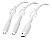 Data Cable Protector, Silicone for Charging Cord Organiser Anti-Break Binder Case for android Phone Cable End Protection(M)